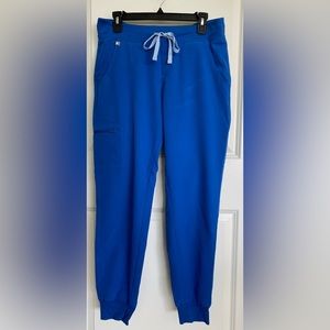 Fig's Women's Royal Blue Zamora - Medium Jogger Scrub Pants